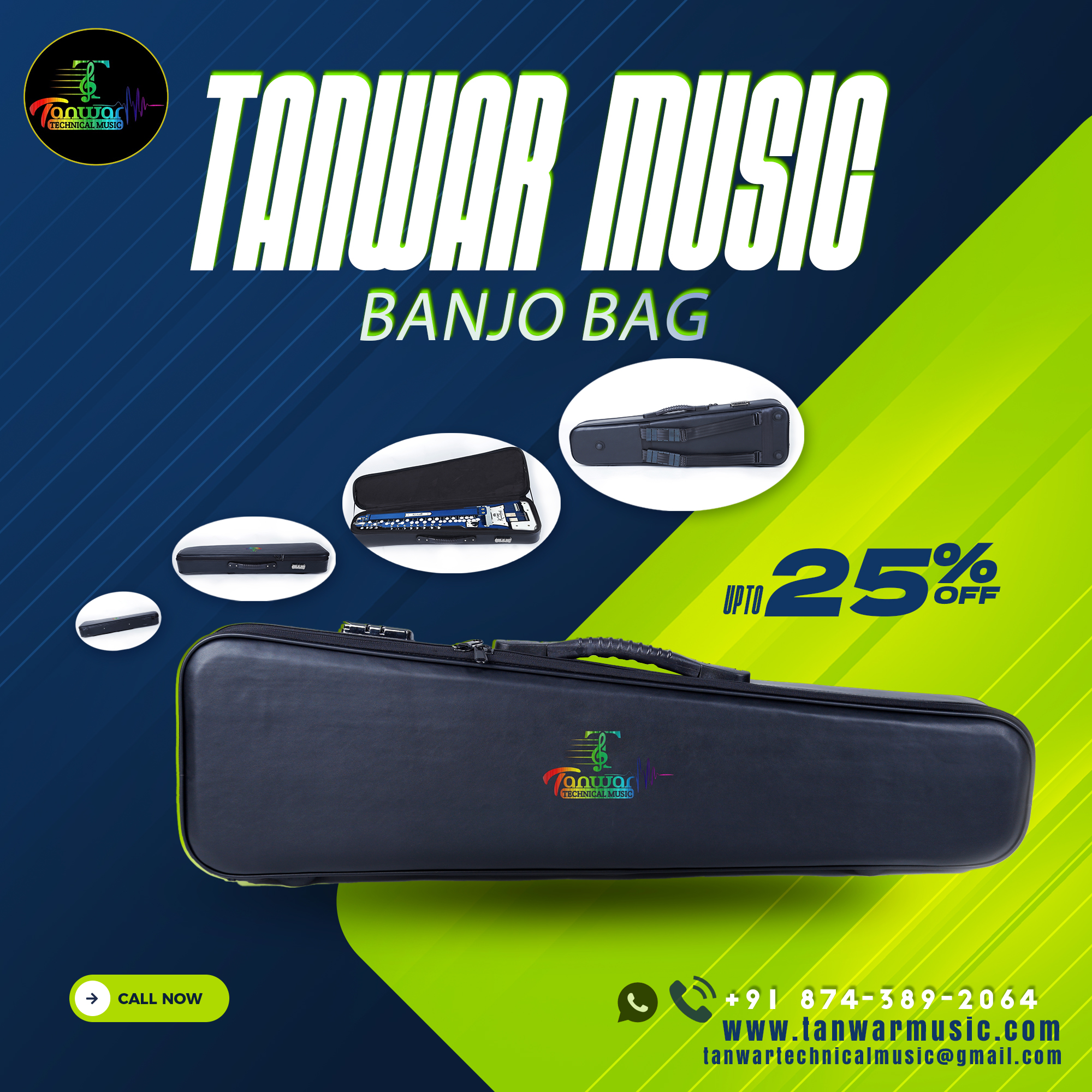 Banjo Bag (Leather look)