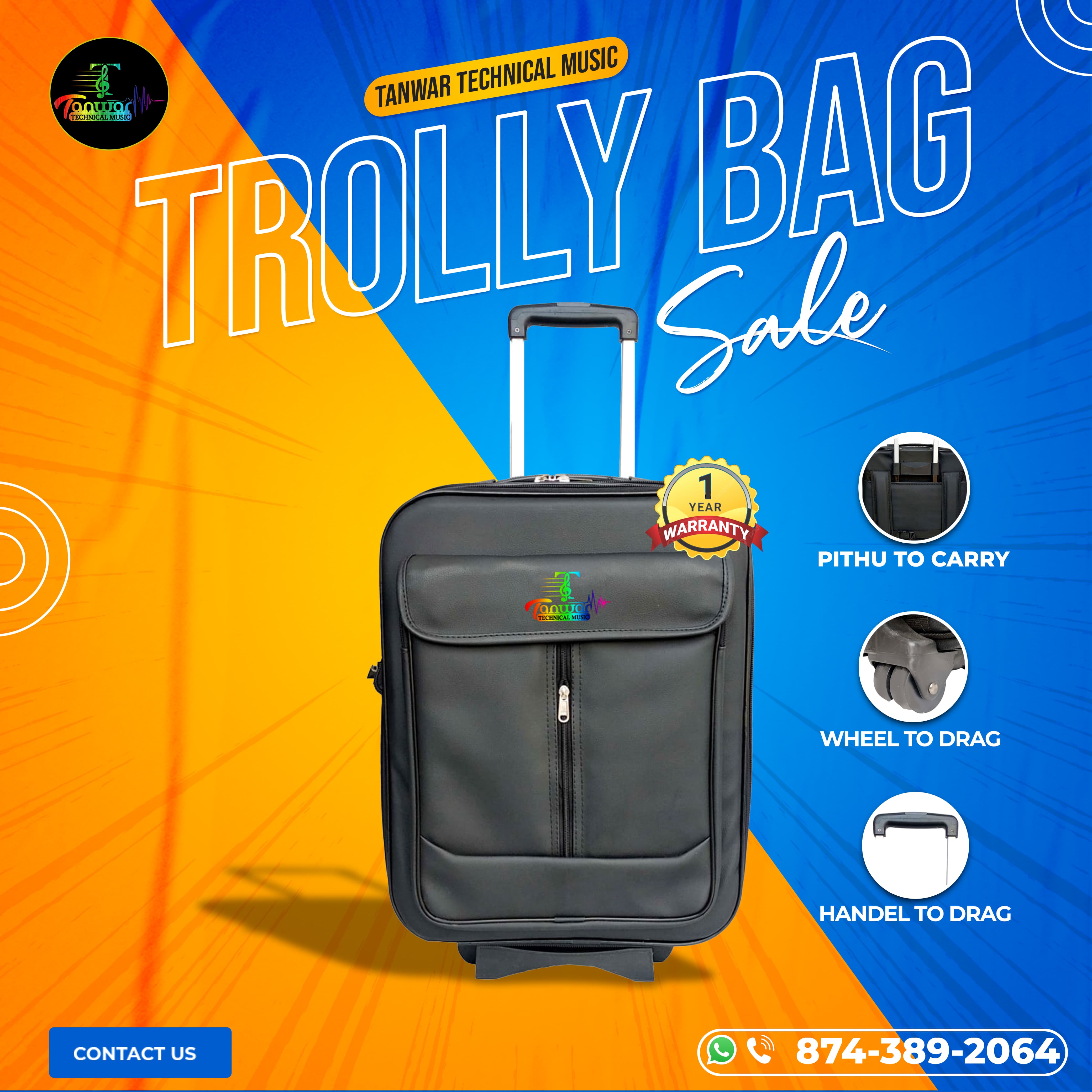 Double Pad Trolley Bag