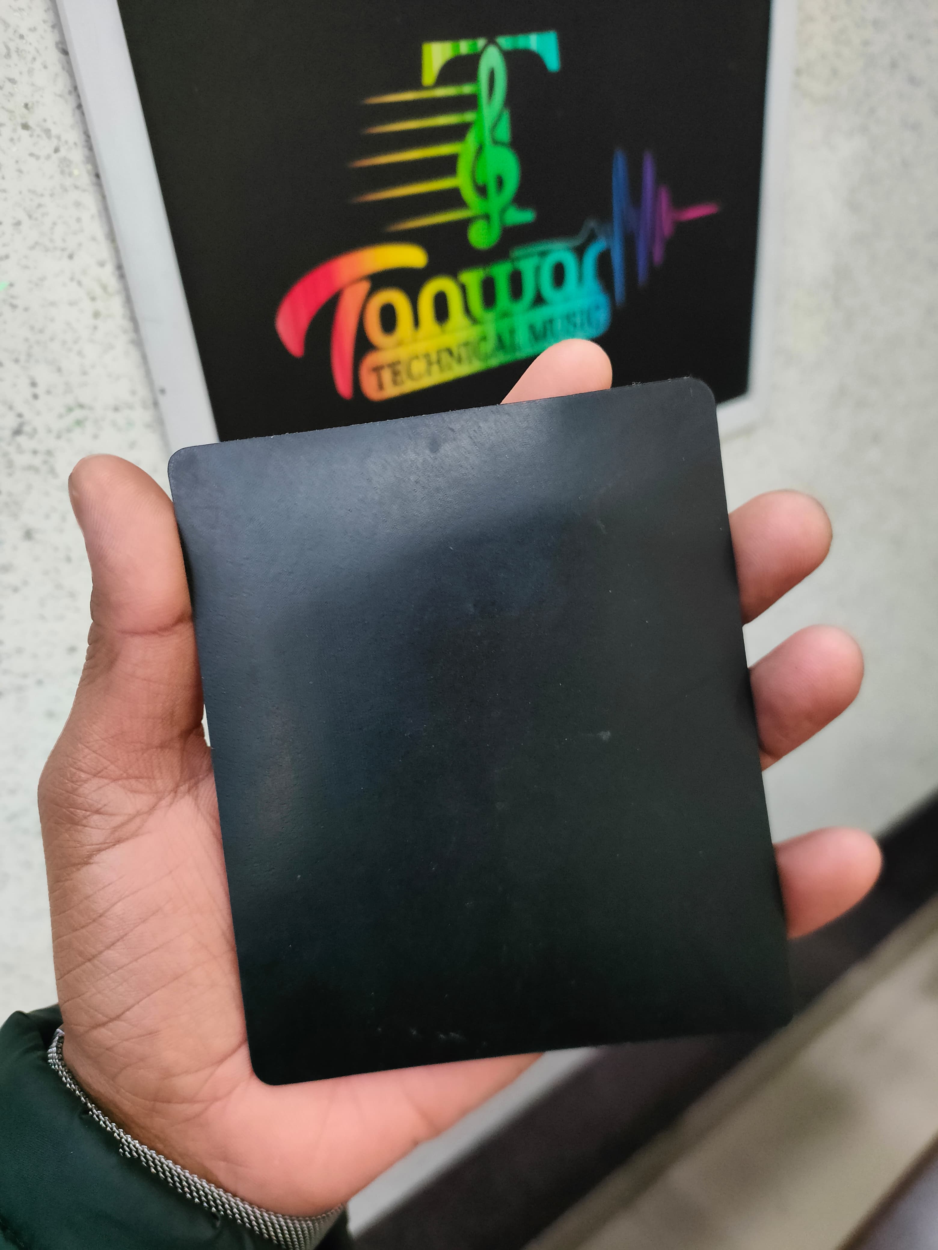 Black Protection Rubber Sheet for Pads