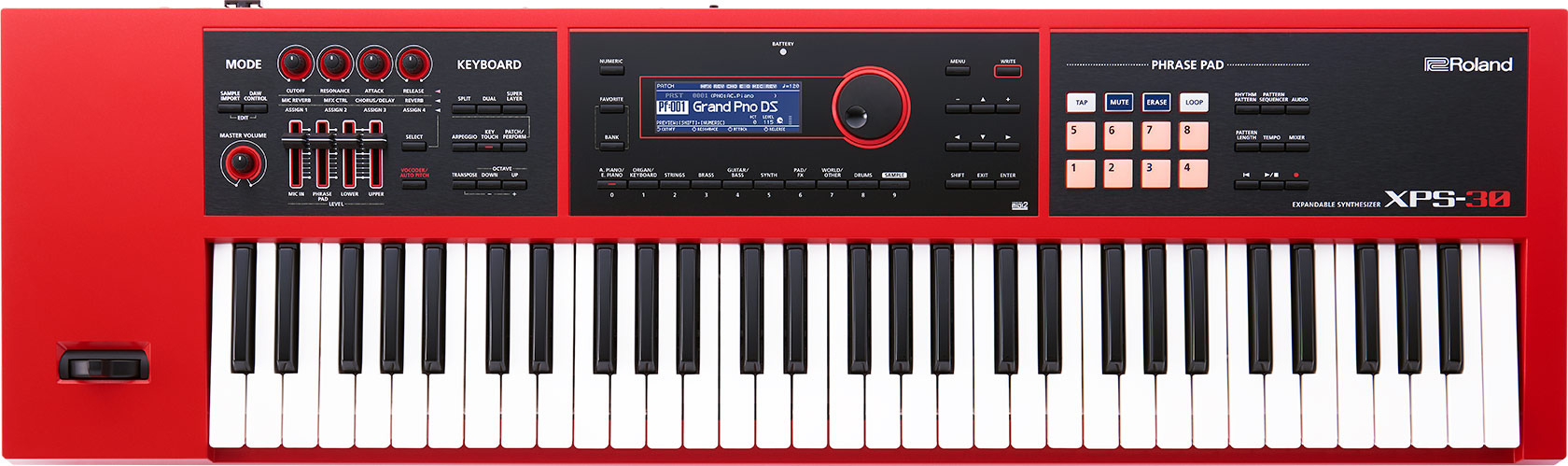 Roland XPS-30 Expandable Synthesizer Pro Keyboard (Red)