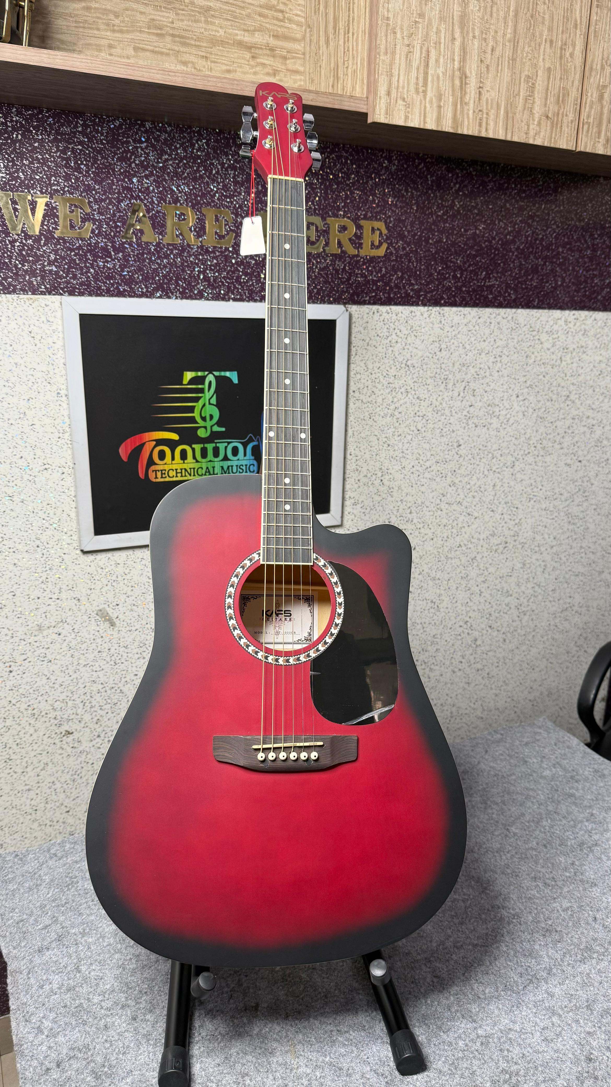 Kaps ST 1000CR Guitar Stand – Red Matte