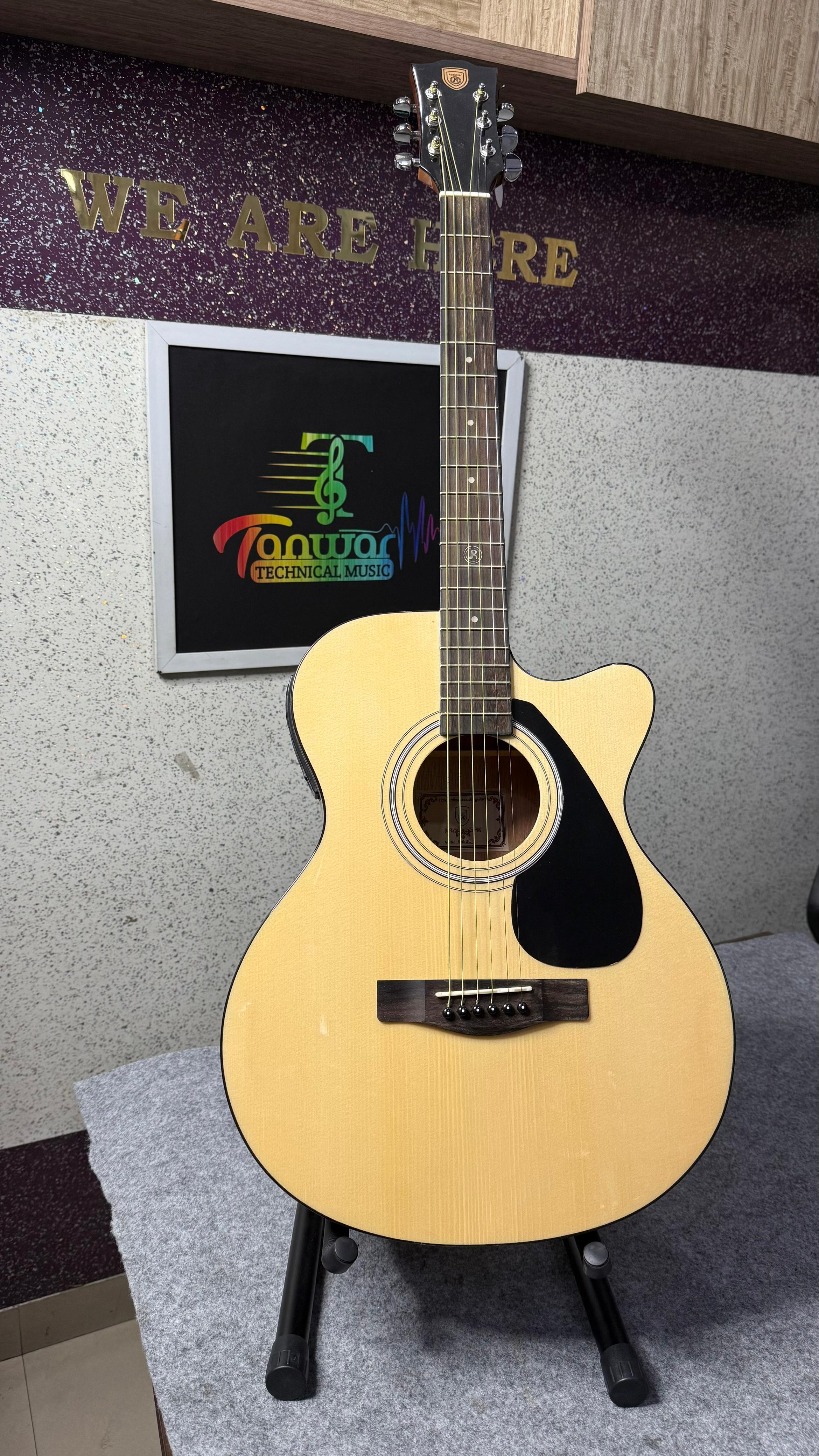 Rockstar RS80C Acoustic Guitar – Natural Finish